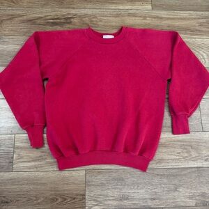 Vintage 80s Healthknit Blank Raglan Crewneck Sweater
